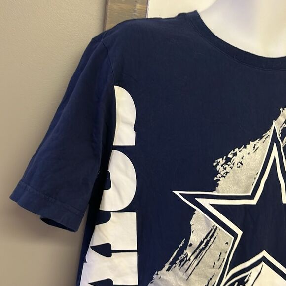 Starter Dallas Cowboys Navy Short Sleeve Crewneck T-shirt with Graphics- Medium - Picture 5 of 15